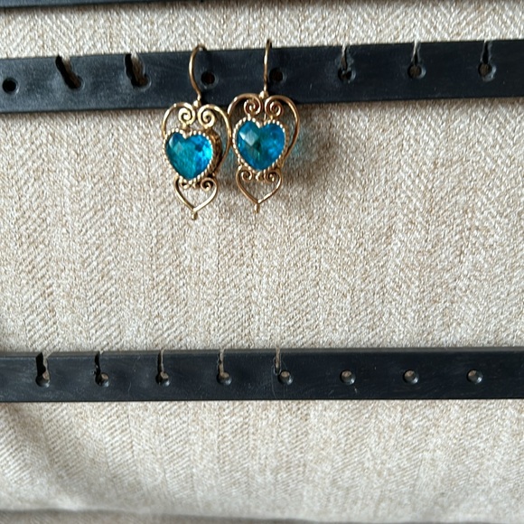 Sajen bronze blue stone earrings - Picture 2 of 5